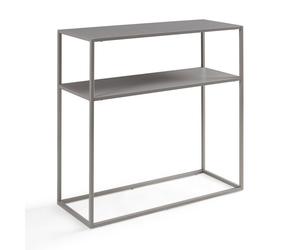 Table console Kuhmo métal 80 x 80 x 30 cm gris