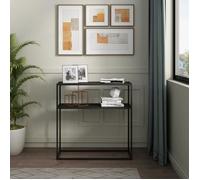 Table console Kuhmo métal 80 x 80 x 30 cm noir