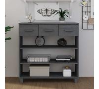 Table Console Marron Miel 90x35x90 cm Bois Massif de Pin Armoire Entrée vidaXL