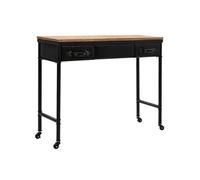 Table console vintage en MDF et bois de sapin - VIDAXL - 100 x 33,5 x 80 cm - Noir - Lot de 4