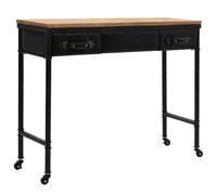 vidaXL Table Console MDF et Bois de Sapin Table d'Appoint Décor Salon Maison