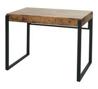 Mendler Table Console HWC-L53, Table de téléphone Table de Travail Table d'appoint Table de Rangement, métal 80x100x54cm - chêne Sauvage foncé