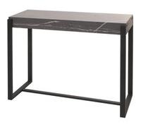 Table console MENDLER HWC-L53 métal 81x100x40cm imitation marbre gris Gris G
