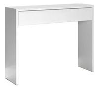 PEGANE Table Console, Meuble Console avec 1 tiroir Coloris Blanc - Longueur 100 x Profondeur 30 x Hauteur 76 cm