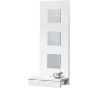 Table console, meuble console avec 1 tiroir coloris blanc - longueur 45 x profondeur 28 x hauteur 120 cm - -
