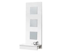 Table console, meuble console avec 1 tiroir coloris blanc - longueur 45 x profondeur 28 x hauteur 120 cm - -