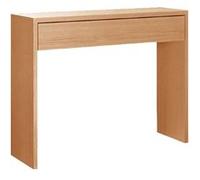 Table console, meuble console avec 1 tiroir coloris cerisier - longueur 100 x profondeur 30 x hauteur 76 cm - -