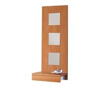 Table console, meuble console avec 1 tiroir coloris cerisier - longueur 45 x profondeur 28 x hauteur 120 cm - -