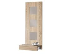 Table console, meuble console avec 1 tiroir coloris chêne cambrian - longueur 45 x profondeur 28 x hauteur 120 cm - -