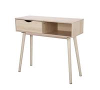 Table console meuble de bureau coloris naturel - longueur 80 x profondeur 30 x hauteur 72 cm