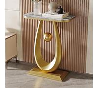 Table Console Moderne D'Accent pour Entrée Canapé avec Base en Forme Goutte Pendule Boule Table D'Accent Étroite Longue pour Hall D'Entrée Derrière Le Canapé(H,80 * 30 * 75CM/31.5 * 11.8 * 29.5IN)