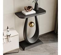Table Console Moderne D'Accent pour Entrée Canapé avec Base en Forme Goutte Pendule Boule Table D'Accent Étroite Longue pour Hall D'Entrée Derrière Le Canapé(D,80 * 30 * 75CM/31.5 * 11.8 * 29.5IN)