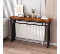 Table console moderne extra étroite - Étagère de radiateur et longue table de canapé pour salon, couloir et foyer - Noir 99,1 x 20,3 cm