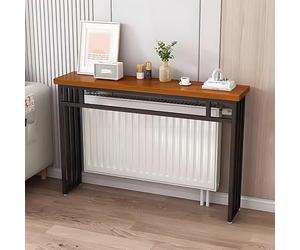 Table console moderne extra étroite - Étagère de radiateur et longue table de canapé pour salon, couloir et foyer - Noir 99,1 x 20,3 cm