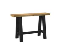 Table console NOAIN pieds en forme de U 120x30x75 cm massif pin vidaXL