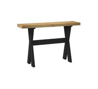 Table console NOAIN pieds en forme de X 120x30x75 cm massif pin G