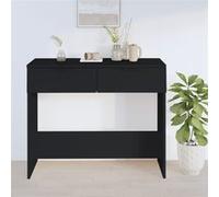 vidaXL Table console 90x36x75 cm Bois d'ingénierie Noir