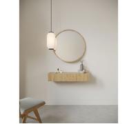 Selsey Console D'Entrée Suspendue 90 x 17 cm Table Console avec Tiroir À Lamelles Chêne Huilé Nolie