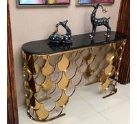 Table console Or Moderne Designer Meuble d'appoint JVmoebel