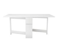 Table Console Pliante "Kungla" 170cm Bouleau Blanc