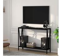 Table Console - SALUTMEUBLE - Meuble d'entrée - Bois MDF - 110x25x76 cm - Noir