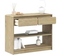 Table console SAUDA chêne 89,5x36,5x73 cm bois de pin massif