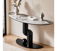 Table Console Semi-Circulaire, Console D’Entrée Tables Canapé Table Couloir