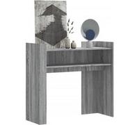 Vidaxl Table Console Sonoma Gris 100x35x90 Cm Bois D'ingénierie Marron
