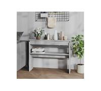 Table console Sonoma gris 102x30x80 cm Bois d ingénierie