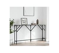 Table console sonoma gris 140x23x75 cm bois d'ingénierie 837775
