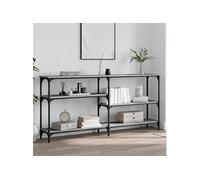 Table console sonoma gris 160x29x75 cm bois d'ingénierie834088