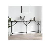 Table console sonoma gris 180x23x75 cm bois d'ingénierie 837770