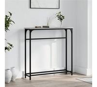 vidaXL Table Console Sonoma Gris 75x19,5x75 cm Bois d'ingénierie, Bout de canapé, Tables de Couloir, Support de Couloir, Table de Couloir