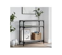 Table console sonoma gris 75x29x75 cm bois d'ingénierie834043