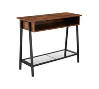 Table console style industriel Bois foncé industriel, rustique