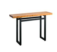 Table console, table console de style industriel, 79,8 cm de haut, table console, table de canapé étroite, adaptée pour les espaces étroits, le salon, cadre en métal robuste, épaisseur de la plaque 5