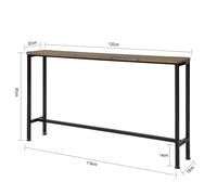 Table Console Table d'appoint Bout de canapé Table d'entrée Cadre et 4 Pieds en Fer - L120c - SoBuy FSB19-N