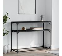 vidaXL Table console 834070 – 75 x 35,5 x 75 cm, bois d'ingénierie – Noir