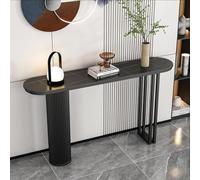 Table Console, Tables De Canapé avec Base en Métal, Table De Bar étroite, étagère De Rangement Ouverte, Table D’entrée Moderne Derrière Le Canapé, Tab, Style 1, 100x30x80cm