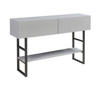 Table console Varberg 75 x 120 x 30 cm noir gris clair
