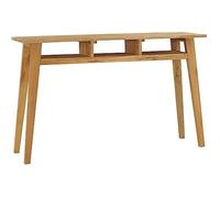 Vidaxl Table Console 120x35x75 Cm Bois De Teck Massif Marron