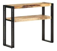 Vidaxl Table Console 90x30x75 Cm Bois De Manguier Brut