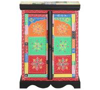 Table Console Vidaxl Multicolore 50x30x75 Cm En Bois De Mangue Massif Multicolore
