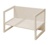 Banc Évolutif Enfant En Bois Roba - Banc Bébé Réversible 2 Hauteurs Convertible En Table - Style Campagne - Beige / Cachemire Beige