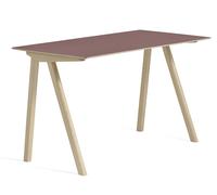 Table Copenhague CPH 90 plateau de bureau en linoléum bordeaux OFFRE SPECIALE - 5710441429340