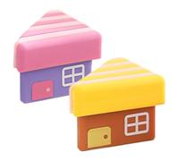 Table Corner Protector for - 2.09x1.5x0.83in Furniture Corner Protectors | Corners Protector Guards | 2pieces House Shape Padded Guards Protection Proofing for Cover Table Bed Crib Stairs