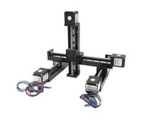 Table coulissante à axe XY/XYZ T06, mini-vis trapézoïdale, kit de moteur de rail linéaire, portique motorisé, platine de guidage de rail linéaire(Z Axis 200mm Stroke,XY 150mm-4 Pitch)