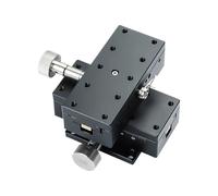 Table coulissante à rainure en queue d'aronde, axes XY, plateforme de déplacement LWY4090 40x90 mm, bouton de vitesse, curseur de réglage, guide linéaire