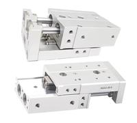 Table coulissante de précision à Double axe, cylindre pneumatique multi-voyages, alésage à Double effet 6/8/12/16/20/25 temps 10-150mm 1 pièce(ST 75mm,Bore 12mm)