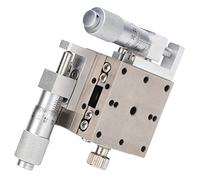 Table coulissante linéaire Guide d'axe XY Étape à rouleaux croisés Plate-forme manuelle en acier inoxydable de haute précision 40x40 mm M2GS40 pour équipements et machines de